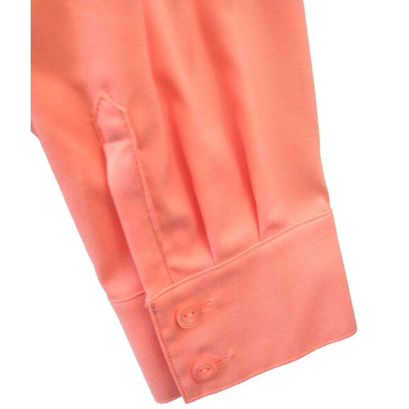 SOLD_SOLD_SOLD!!  Coldwater Creek Blouse Peplum No Iron Peach Cotton Blend - XL - Picture 7 of 9